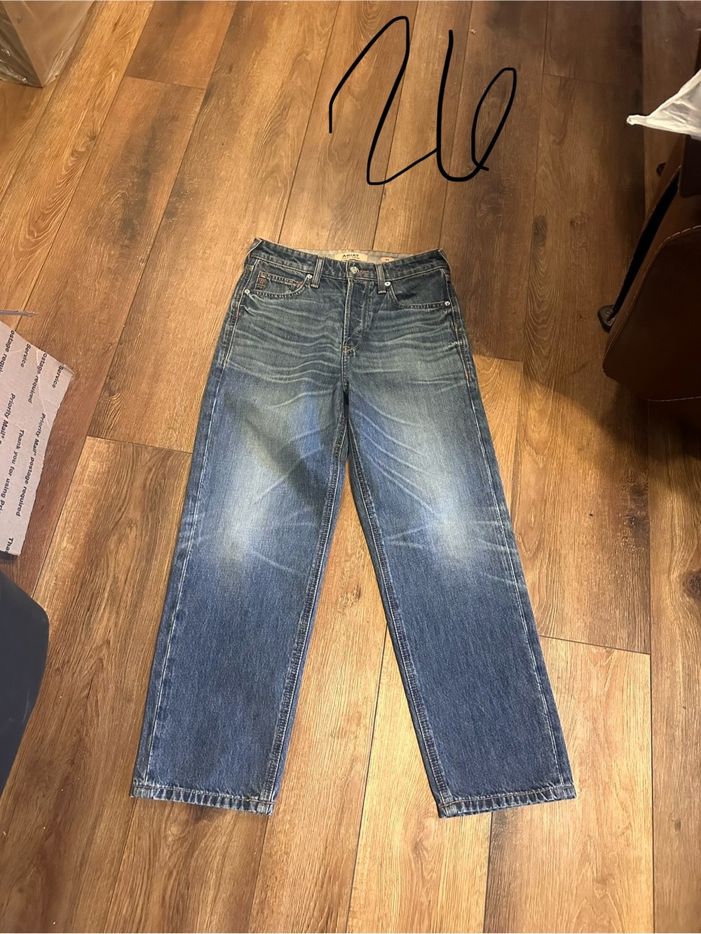 Ariat high rise boyfriend size 26